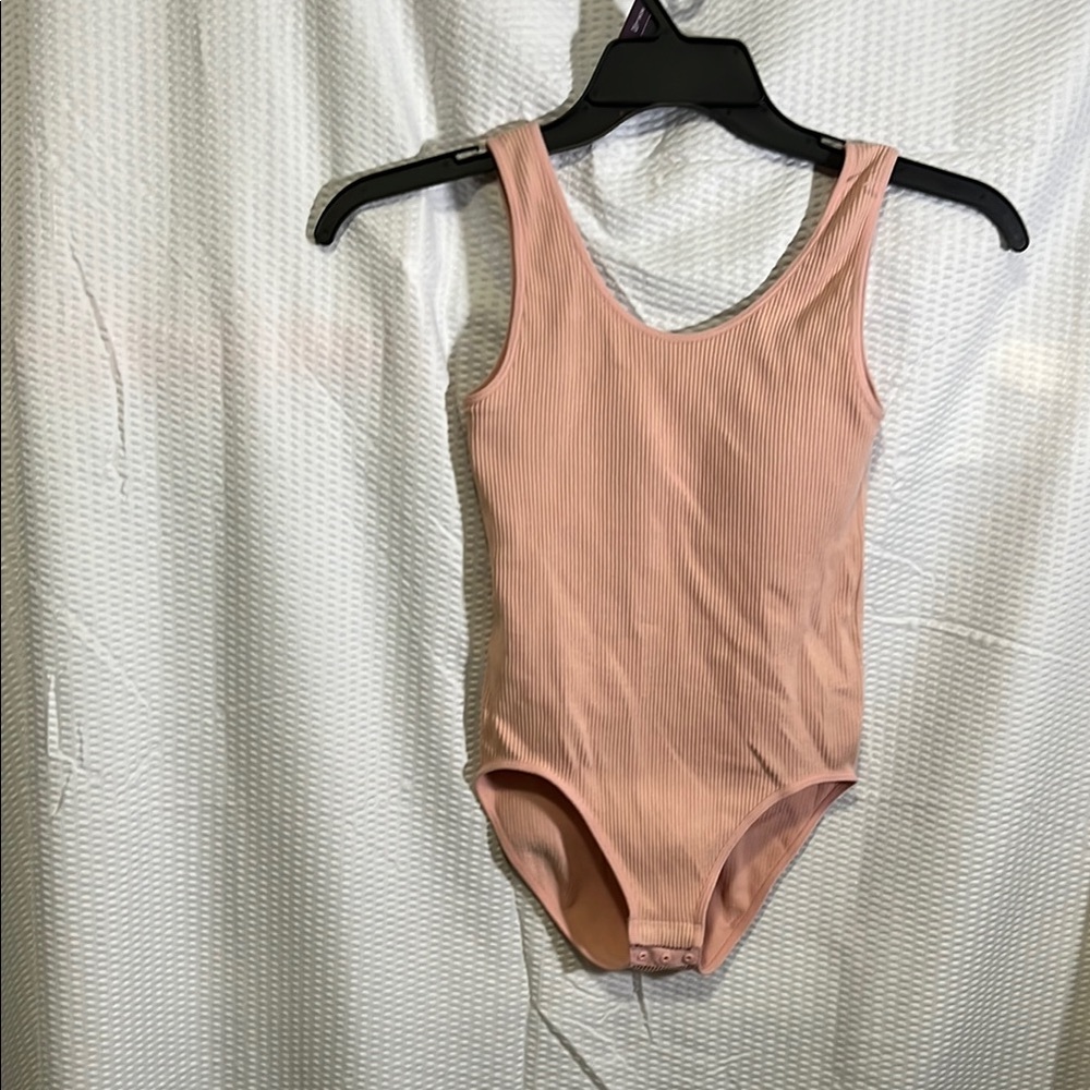 Parisian Works Pink Bodysuit Classic Scoop Neck